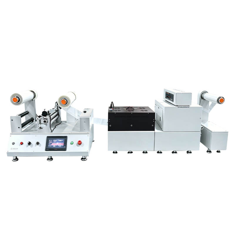 桌面卷对卷小型涂布机 带烘道+UV紫外固化 JTM-Y300-UV0.5GH0.5
